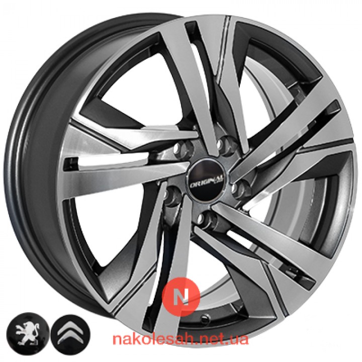 Zorat Wheels BK5543 7x16 5x108 ET45 DIA65.1 GP