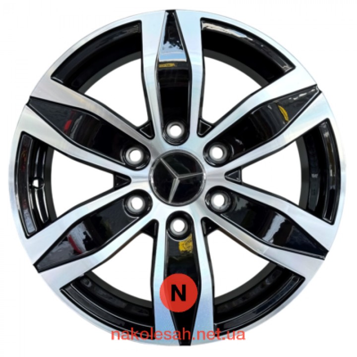 Replica Audi R1945 7x16 6x130 ET50 DIA84.1 Black