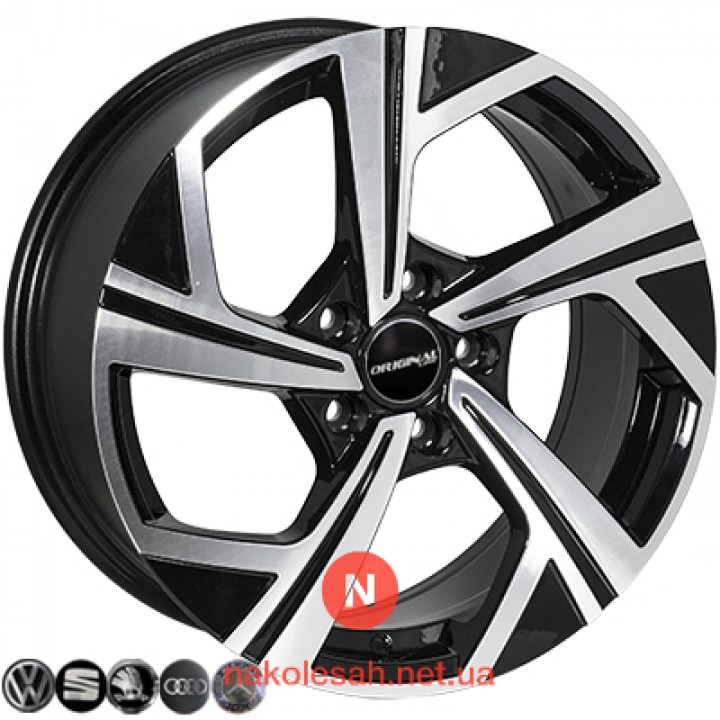 Zorat Wheels BK5851 7.5x17 5x112 ET45 DIA66.6 BP