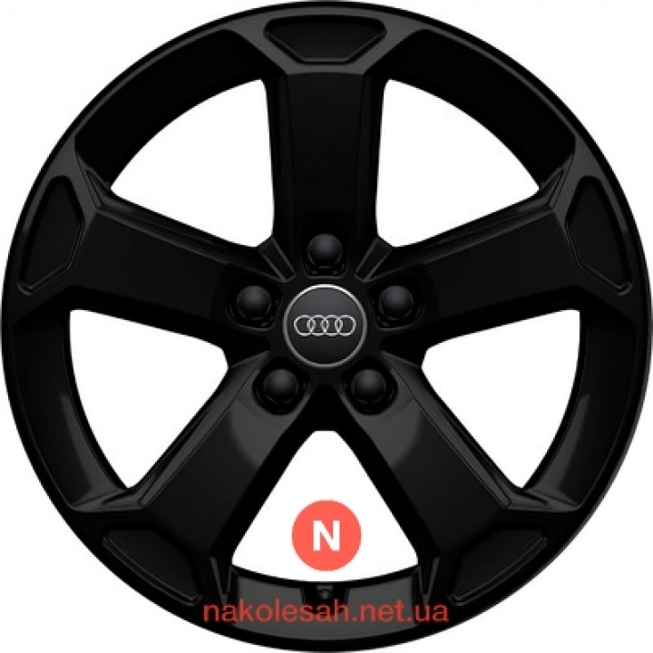 Audi OEM 81A071497AAX1 7x17 5x112 ET45 DIA57.1 Black