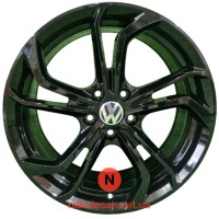 Replica Volkswagen 698 8x18 5x112 ET45 DIA57.1 Black