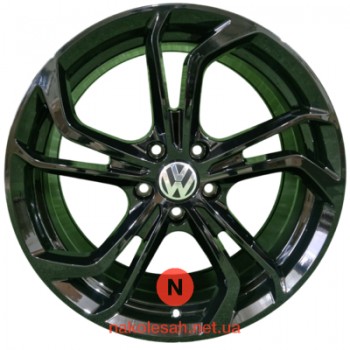 Replica Volkswagen 698 8x18 5x112 ET45 DIA57.1 Black