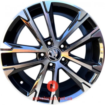 Replica 7056 7x17 5x112 ET49 DIA57.1 Black