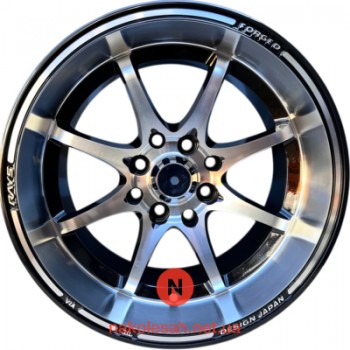 HCW JT083 8.5x15 4x100/114.3 ET30 DIA73.1 Black