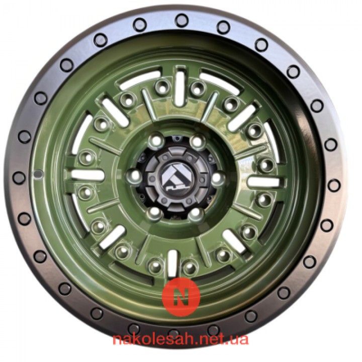 Off Road Wheels JT250-7 9x17 6x139.7 ET0 DIA110.1 Mint Green