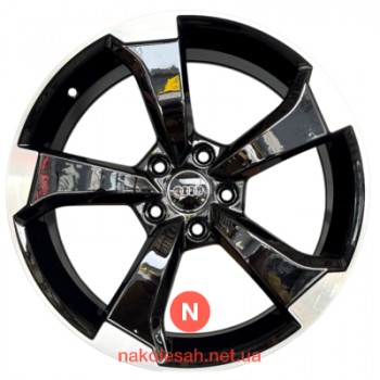 Replica D5436 8x18 5x112 ET45 DIA66.5 Black