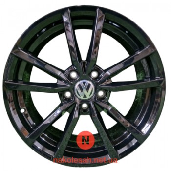 Replica 664 7.5x17 5x112 ET45 DIA57.1 Black