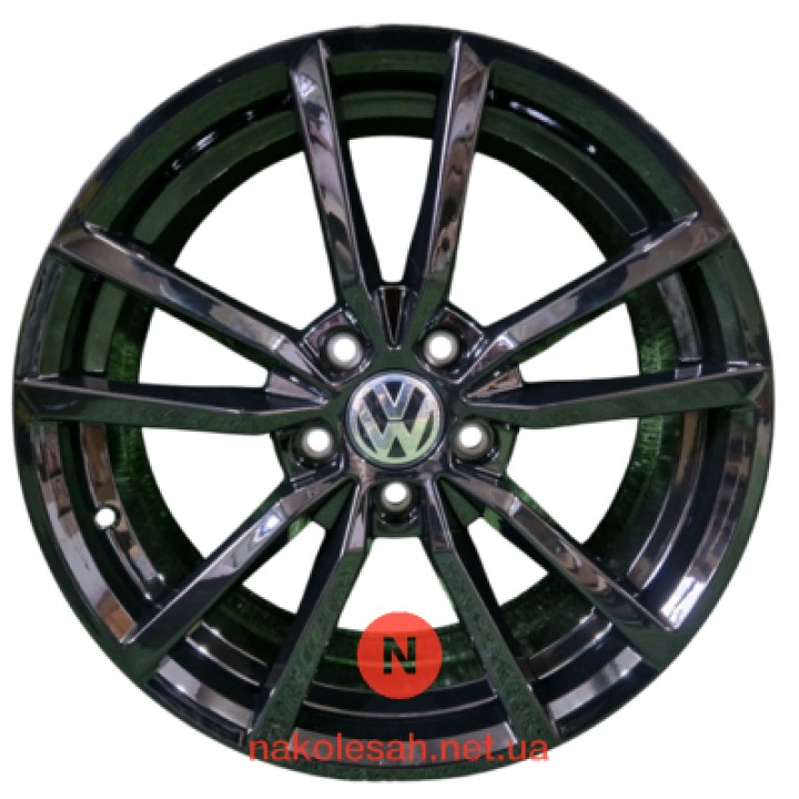 Replica 664 7.5x17 5x112 ET45 DIA57.1 Black