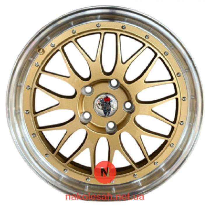 KollarWheels R0306 7.5x17 5x114.3 ET35 DIA67.1 Gold
