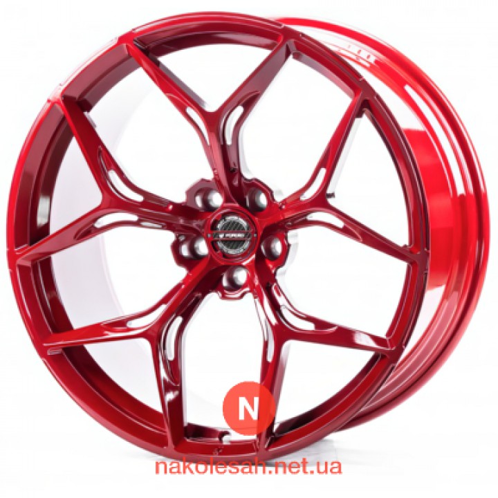 WS FORGED WS-131C 10x21 5x112 ET20 DIA66.5 Gloss Red