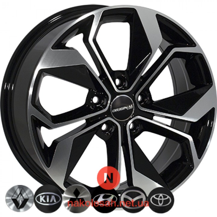 Zorat Wheels BK5168 6.5x15 5x108 ET44 DIA60.1 BP
