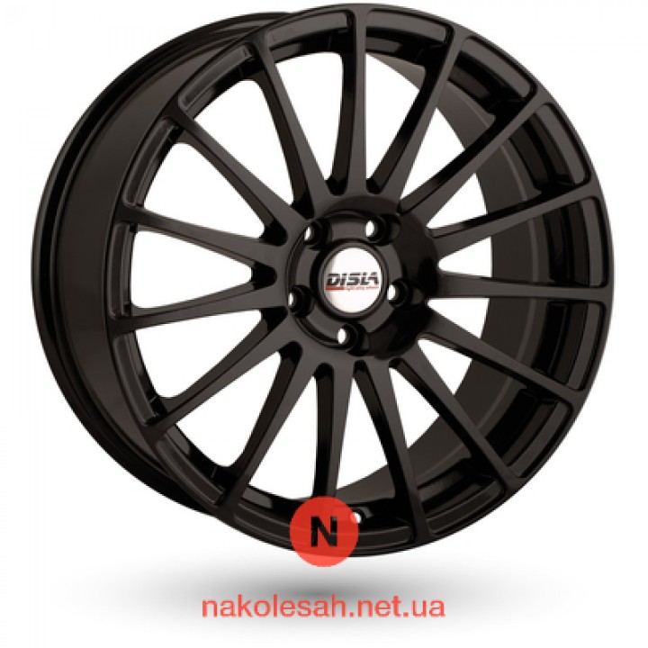 Disla Turismo 7.5x17 5x114.3 ET45 DIA67.1 Black