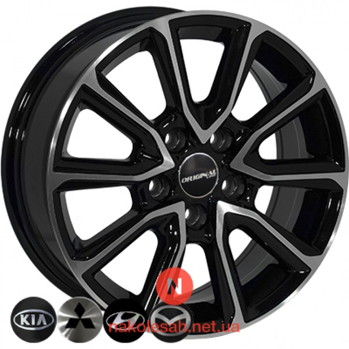 Zorat Wheels BK5344 6.5x16 5x114.3 ET35 DIA67.1 BP