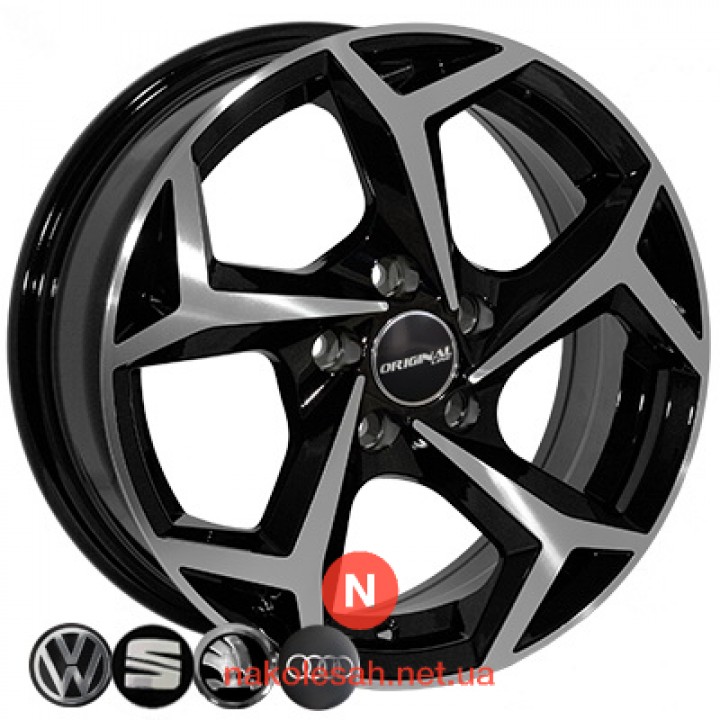 Replica Volkswagen (BK5340) 6x15 5x108 ET37 DIA65.1 BP